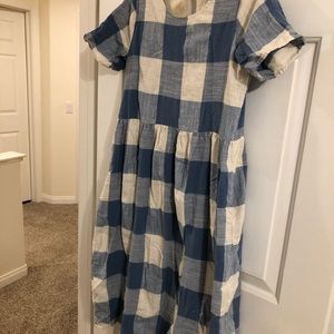 Plaid Midi Dress